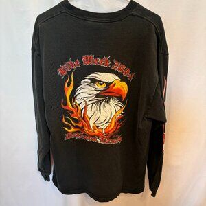 VTG Bike Week 2004 Daytona Beach Florida Eagle Long Sleeve Graphic Tee Size XL